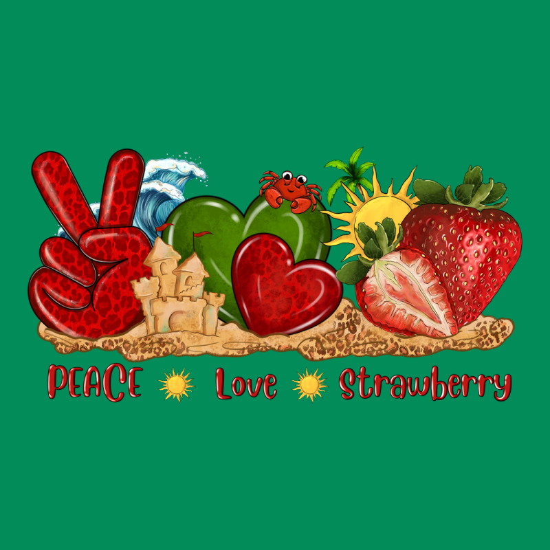 Peace Love Strawberry With Summer Urban Hoodie by texasbilliewilder | Teevron