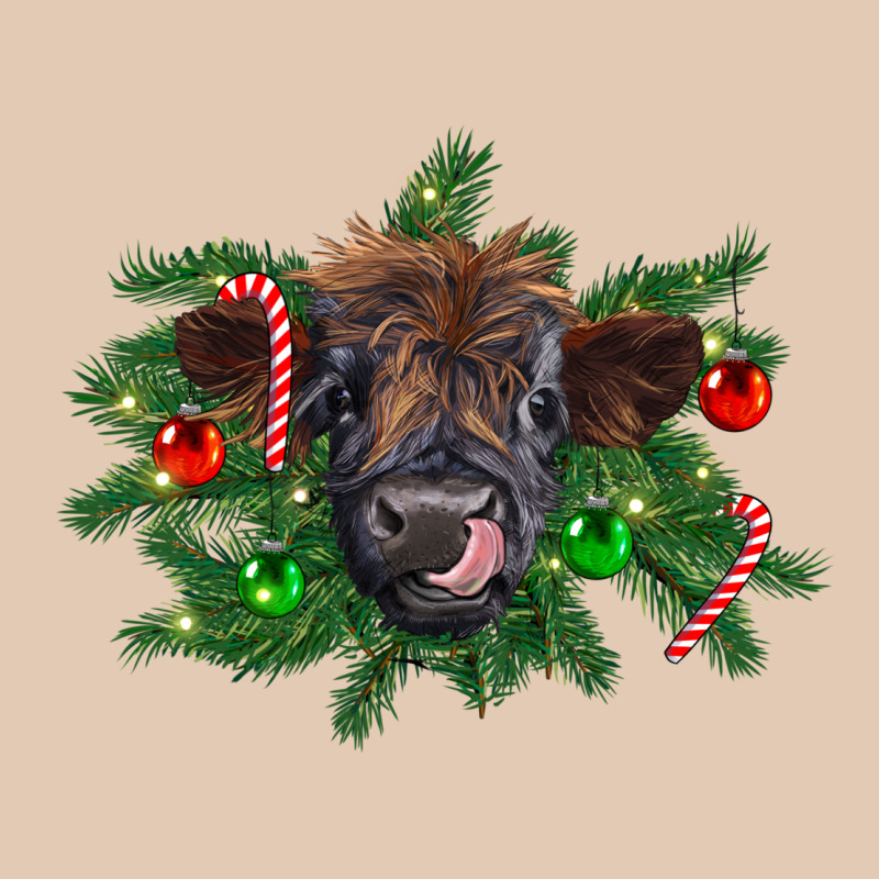 Christmas Highland Calf Urban Hoodie by RanaPortraitStore | Teevron