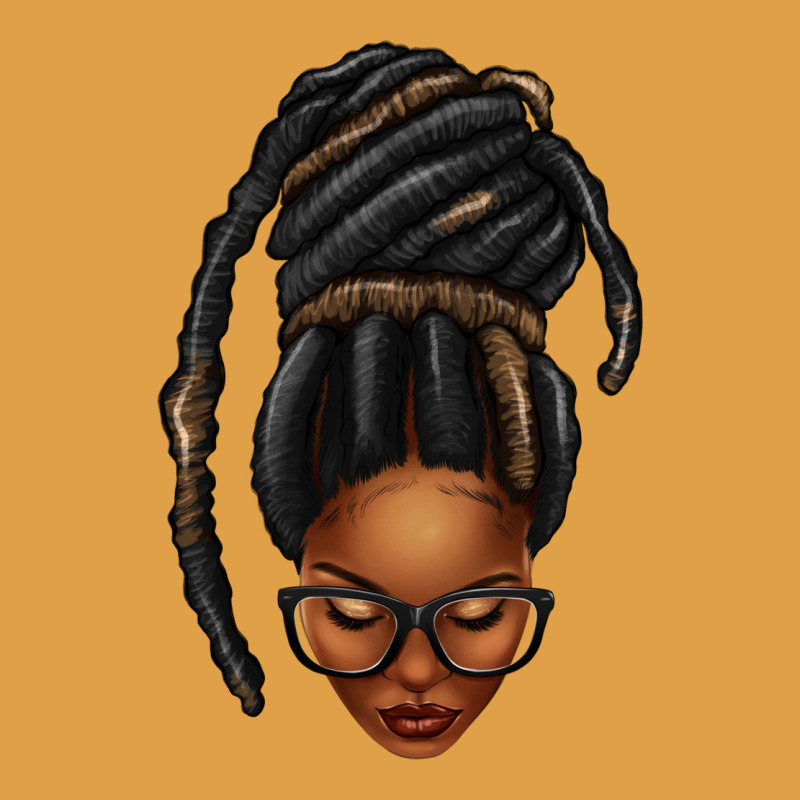 Afro Woman Faux Jumbo Locs Premium Hoodie by texasbilliewilder | Teevron