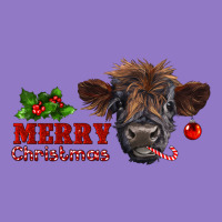 Merry Christmas Highland Calf With Candy Cane Urban Hoodie | Teevron