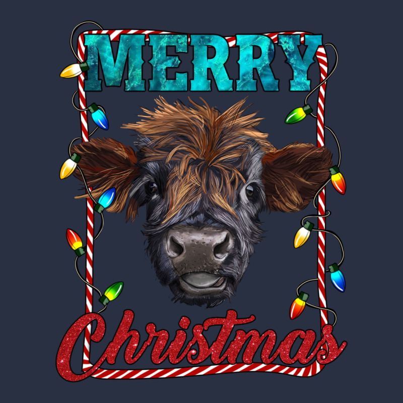 Merry Christmas Highland Calf Baby Cow Urban Hoodie by RanaPortraitStore | Teevron