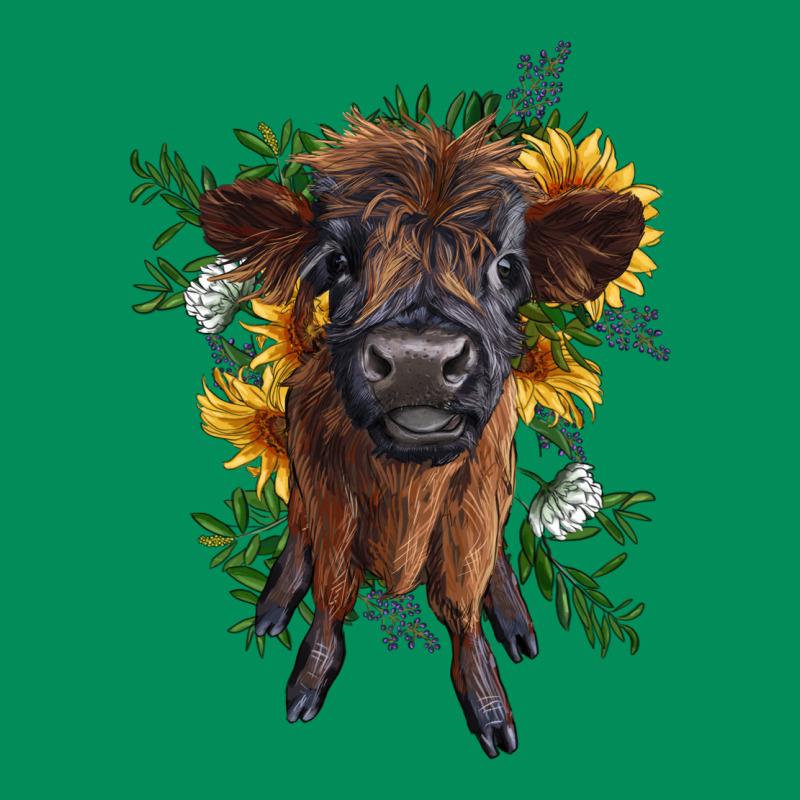 Highland Cow With Sunflower Urban Hoodie by RanaPortraitStore | Teevron