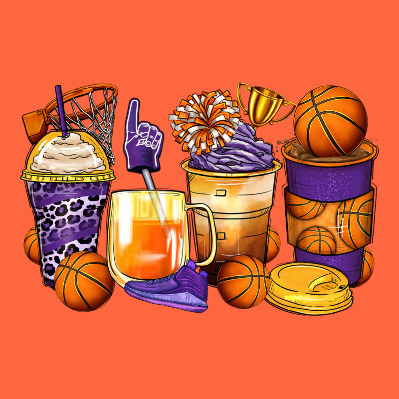Basketball Coffee Cups Premium Hoodie by Zillion Design Studio | Teevron