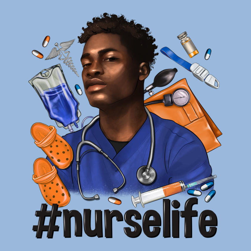 Afro Man Nurse Life Premium Hoodie by texasbilliewilder | Teevron