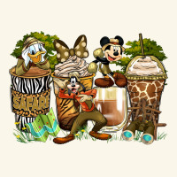 Safari Cartoon Characters Coffee Cups Premium Hoodie | Teevron