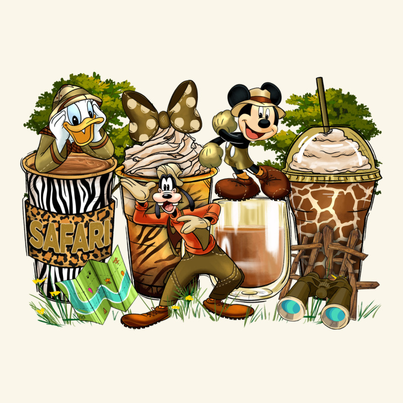 Safari Cartoon Characters Coffee Cups Premium Hoodie by Zillion Design Studio | Teevron