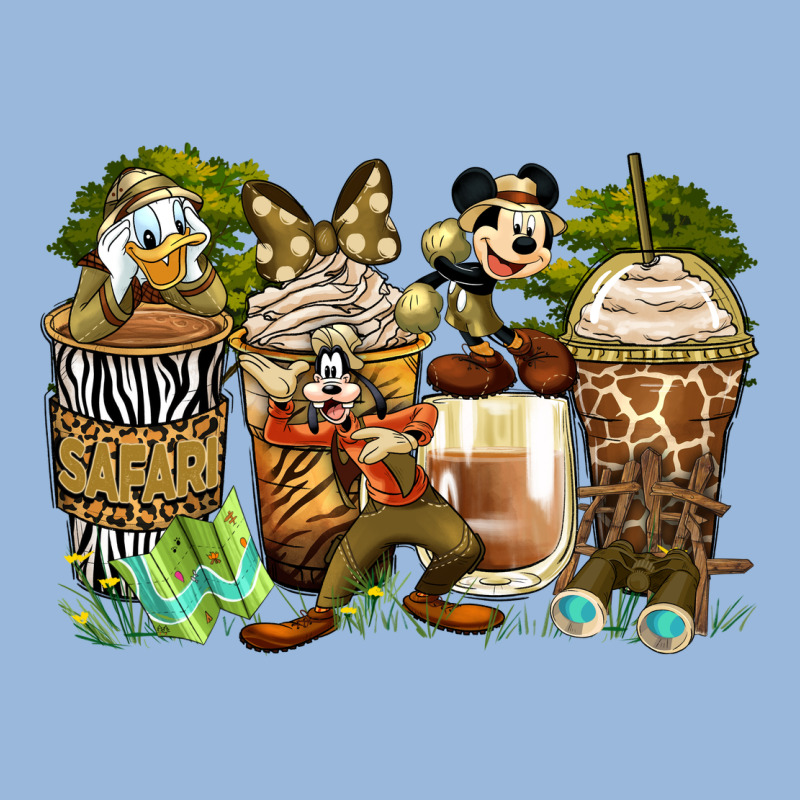 Safari Cartoon Characters Coffee Cups Premium Hoodie by Zillion Design Studio | Teevron