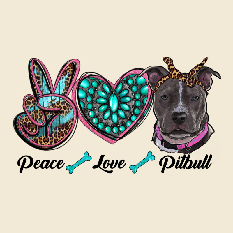 Peace Love Pitbull Premium Hoodie by RanaPortraitStore | Teevron