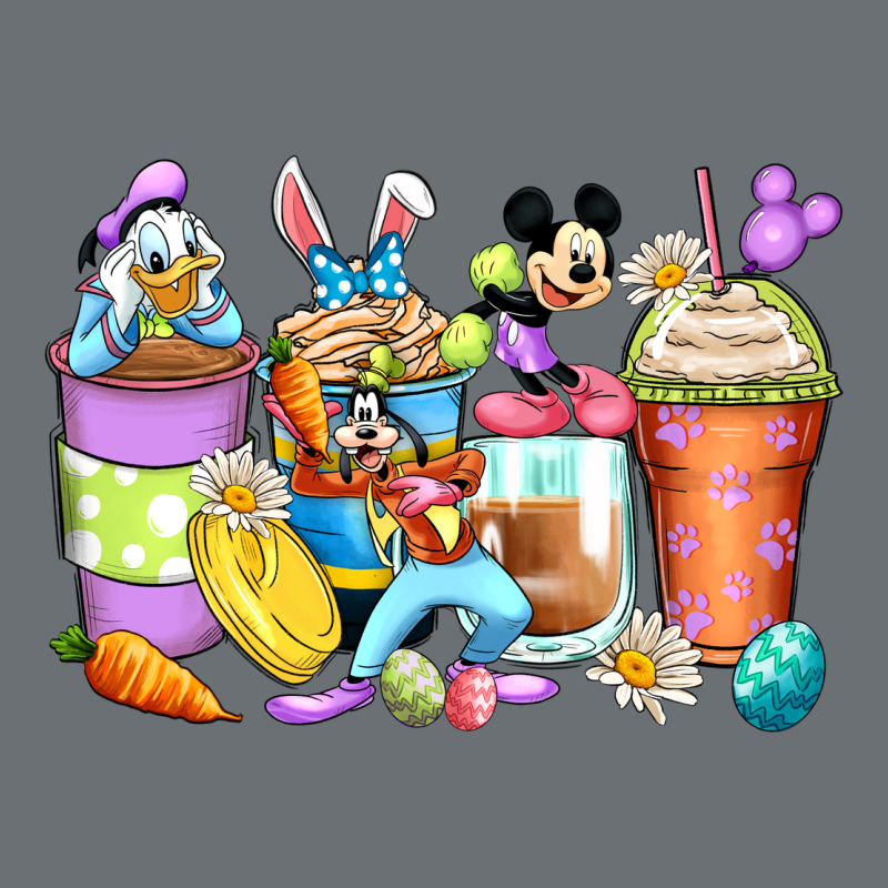 Easter Cartoon Characters Coffee Cups Premium Hoodie by Zillion Design Studio | Teevron