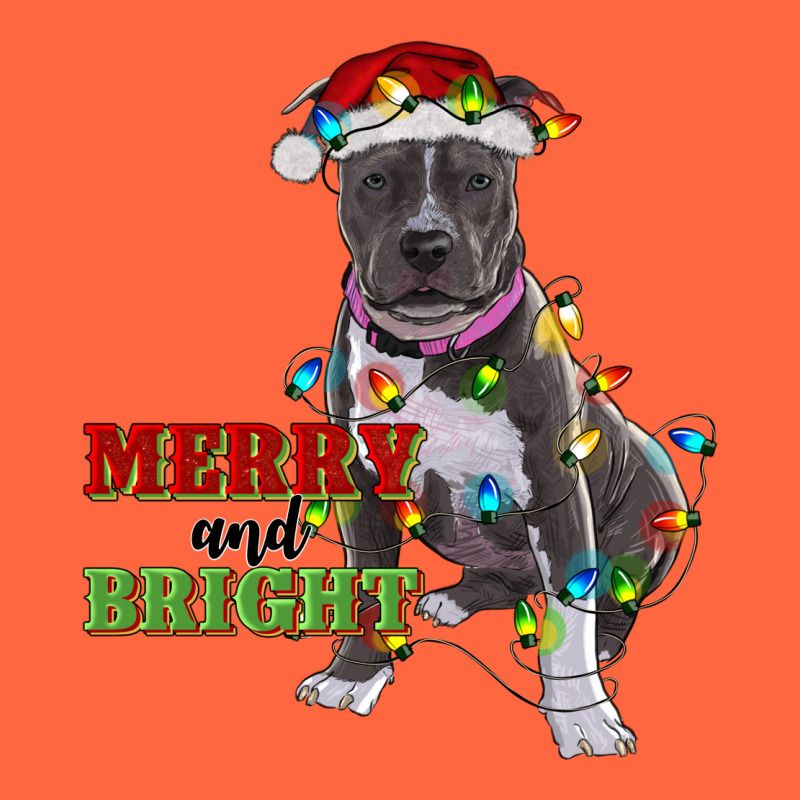 Merry And Bright Pitbull Premium Hoodie by RanaPortraitStore | Teevron