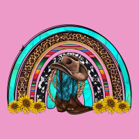 Western Cowboy Boots Sunflowers Rainbow Urban Hoodie | Teevron