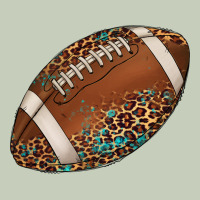 Western Football Leopard Turquoise Pattern Ladies Tee | Teevron