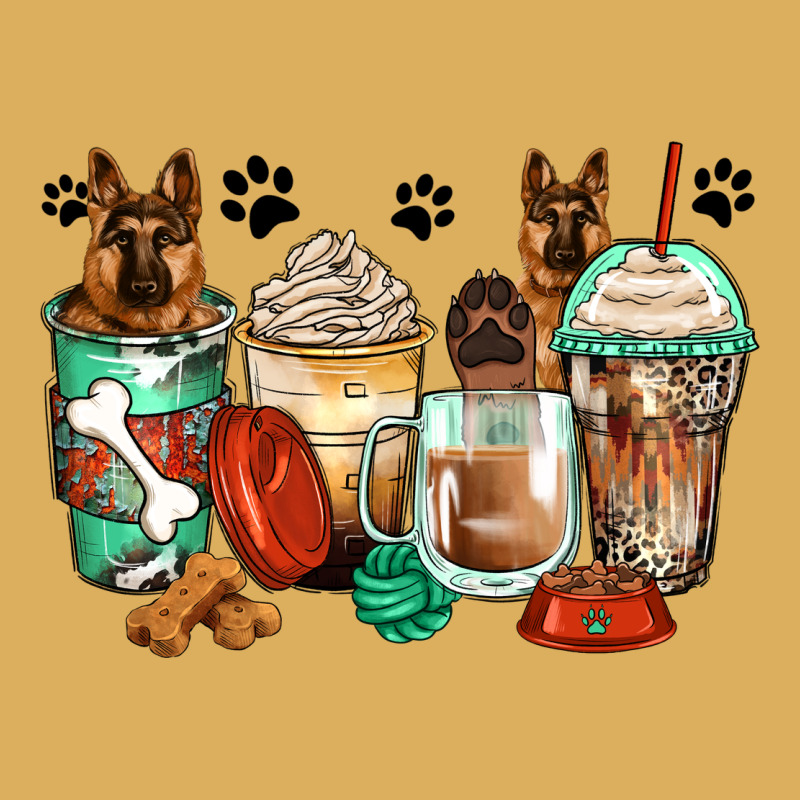 German Shepherds Coffee Cups Premium Hoodie by Zillion Design Studio | Teevron