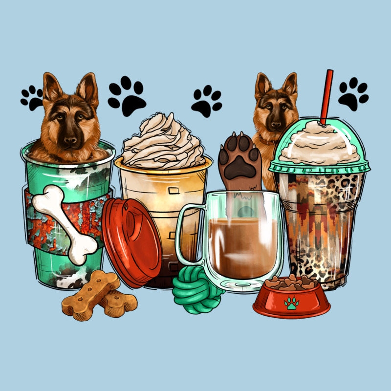 German Shepherds Coffee Cups Premium Hoodie by Zillion Design Studio | Teevron