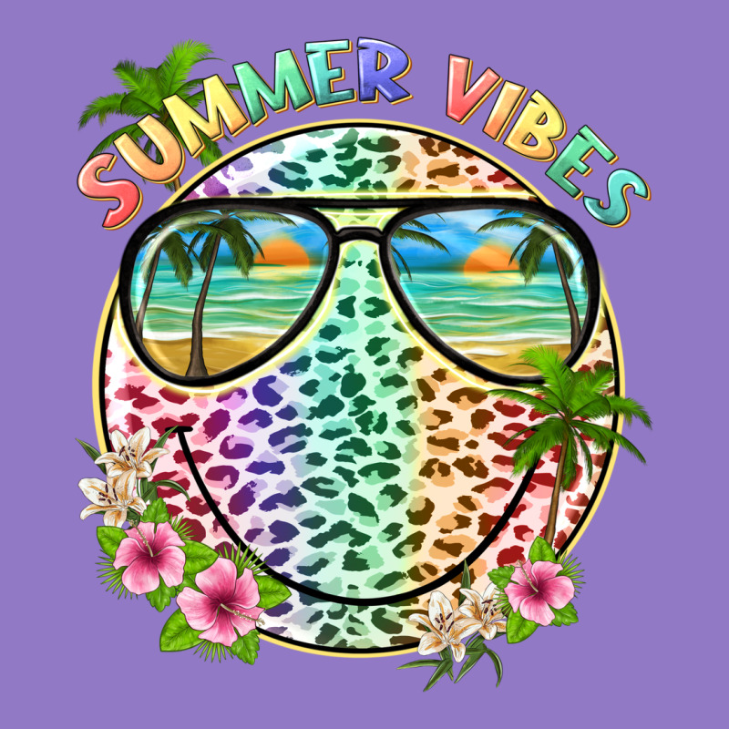 Summer Vibes With Smile Face And Leopard Urban Hoodie by texasbilliewilder | Teevron