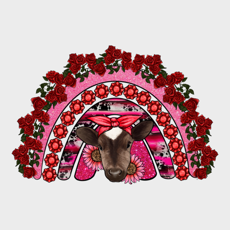 Valentine's Day Baby Cow Rainbow Urban Hoodie by RanaPortraitStore | Teevron