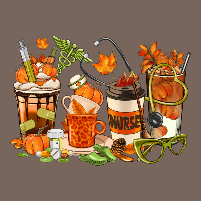 Fall Nurse Coffee Cups Premium Hoodie by texasbilliewilder | Teevron