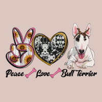 Peace Love Bull Terrier Premium Hoodie | Teevron