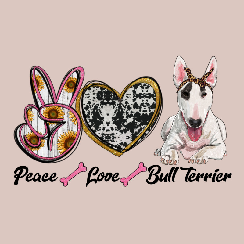 Peace Love Bull Terrier Premium Hoodie by RanaPortraitStore | Teevron