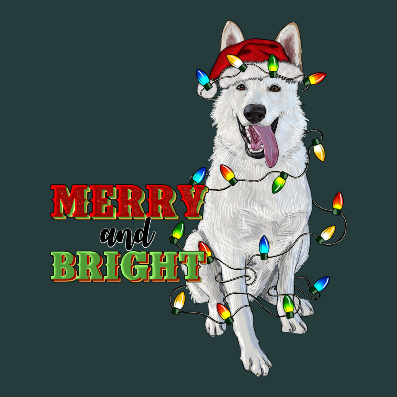 Merry And Bright White Shepherd Premium Hoodie by RanaPortraitStore | Teevron