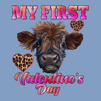 My First Valentine's Day Highland Calf Urban Hoodie | Teevron