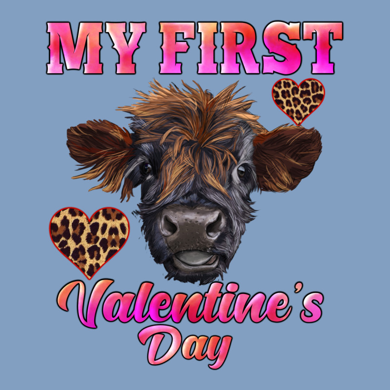 My First Valentine's Day Highland Calf Urban Hoodie by RanaPortraitStore | Teevron