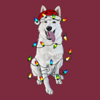 Christmas White Shepherd With Christmas Lights Premium Hoodie | Teevron