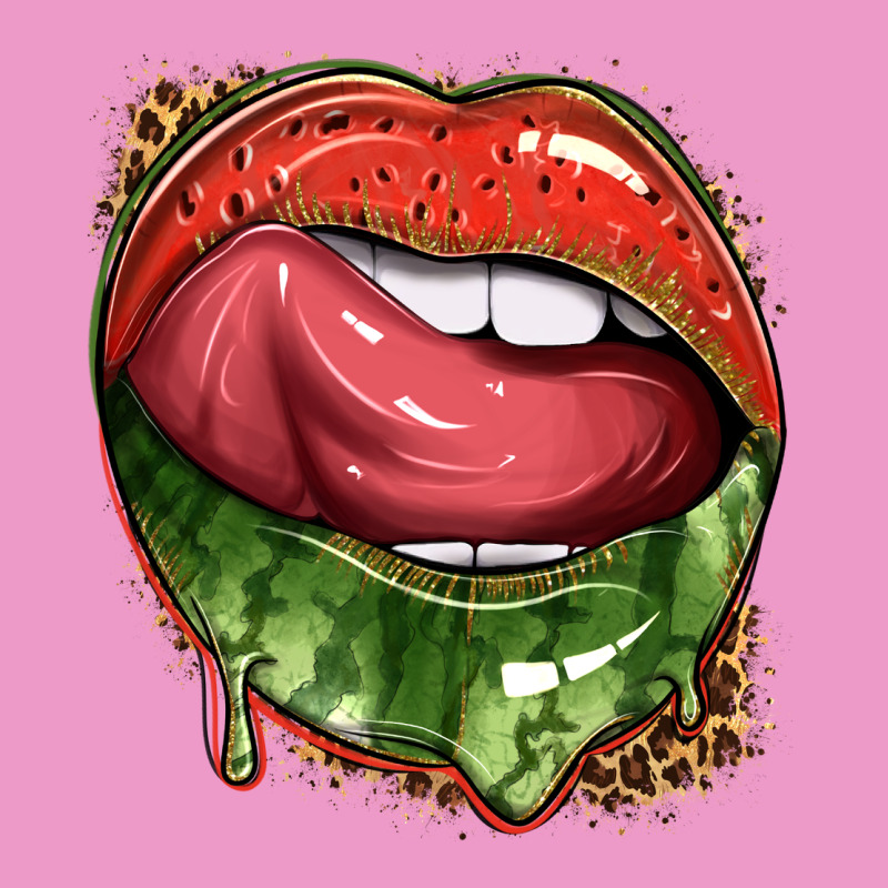Watermelon Lips With Leopard Urban Hoodie by texasbilliewilder | Teevron