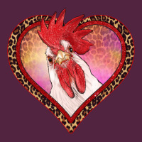 Valentine's Day Rooster With Leopard Heart Urban Hoodie | Teevron