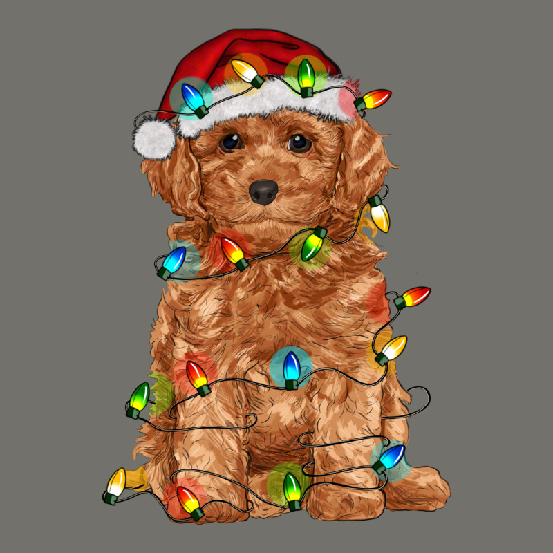 Toy Poodle With Christmas Lights Premium Hoodie by RanaPortraitStore | Teevron