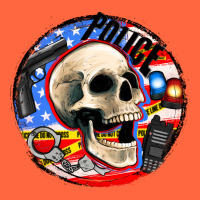 Police Skull And Police Equipment Premium Hoodie | Teevron