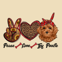 Peace Love Toy Poodle Premium Hoodie | Teevron
