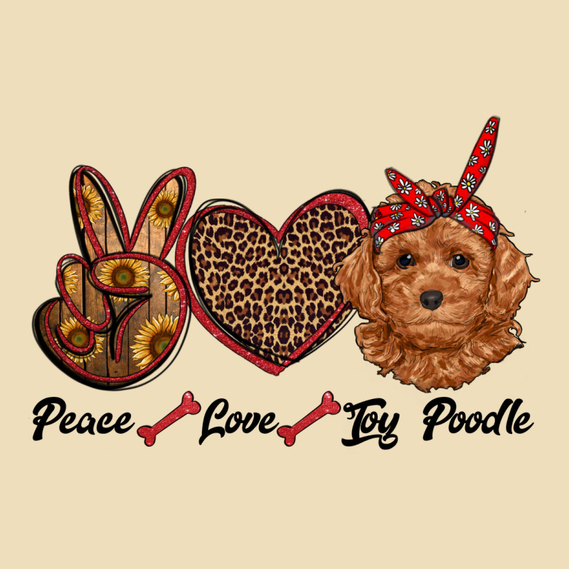 Peace Love Toy Poodle Premium Hoodie by RanaPortraitStore | Teevron