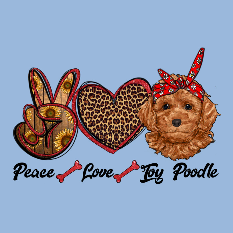 Peace Love Toy Poodle Premium Hoodie by RanaPortraitStore | Teevron