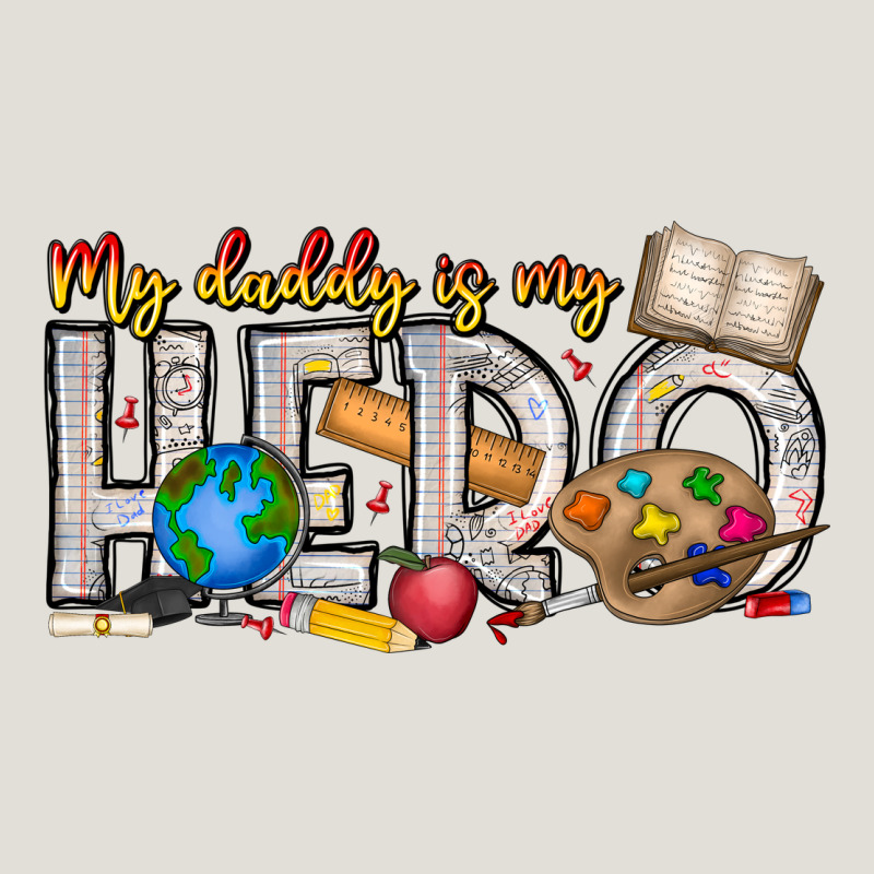 My Daddy Is My Hero Teacher Heavy Core Tee by CowhideDigitalArt | Teevron