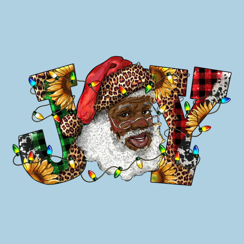 African American Santa Joy With Sunflowers Premium Hoodie by RanaPortraitStore | Teevron