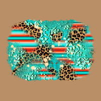 Leopard Turquoise Glitter Background Vintage Hoodie | Teevron