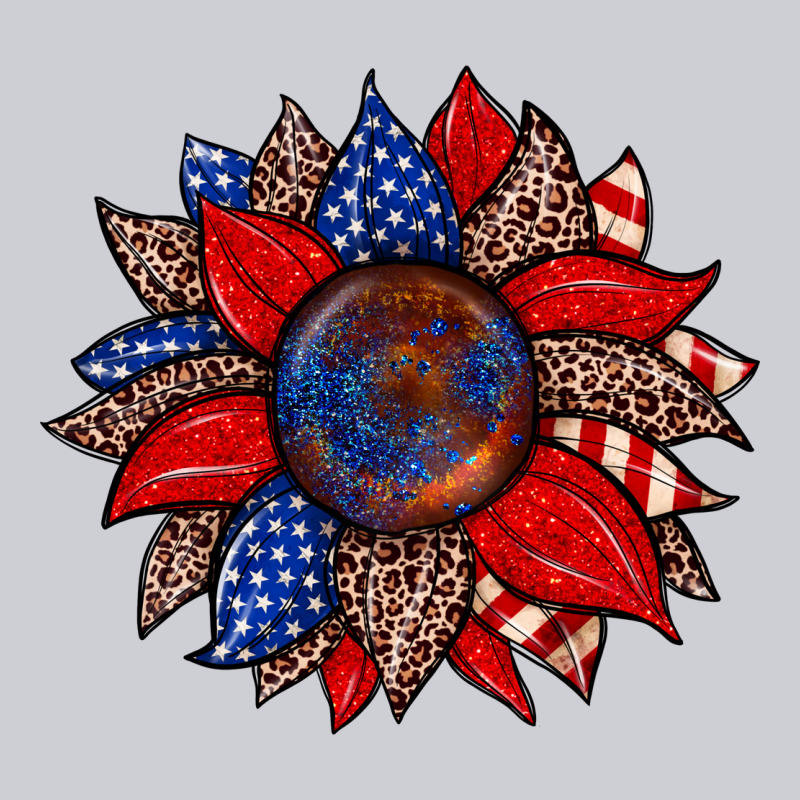 American Flag Leopard Sunflower Urban Hoodie by Zillion Design Studio | Teevron
