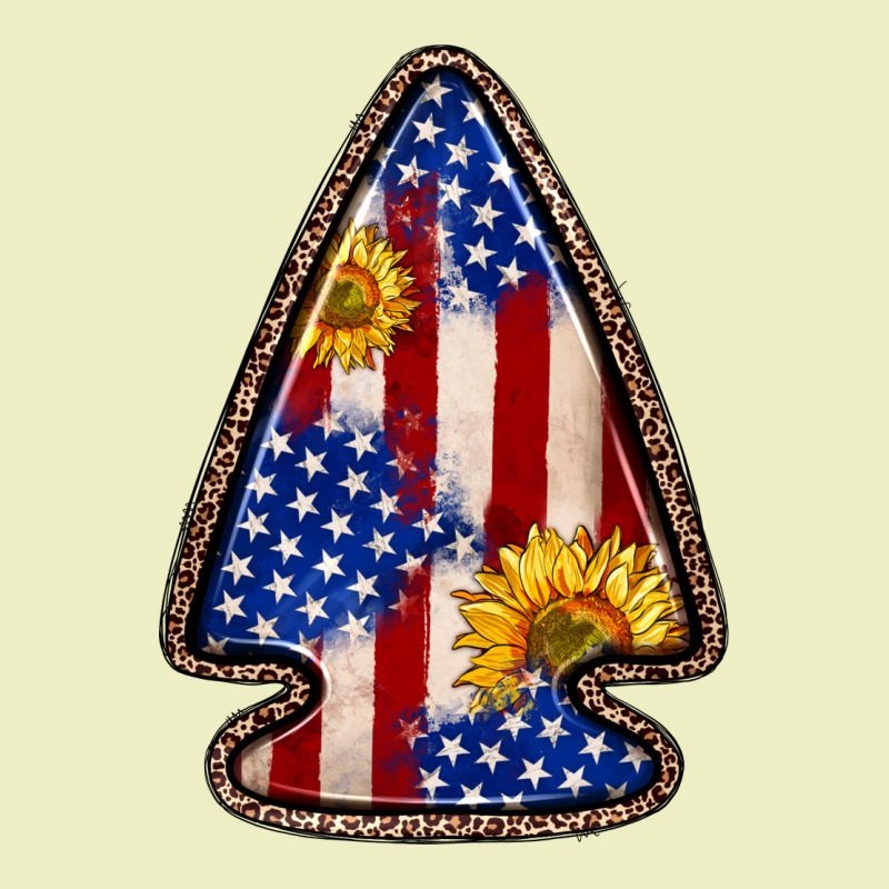 American Flag Sunflower Arrowhead Urban Hoodie by Zillion Design Studio | Teevron