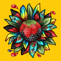Berry Sunflower Premium Hoodie | Teevron