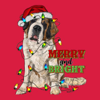 Merry And Bright Saint Bernard Premium Hoodie | Teevron