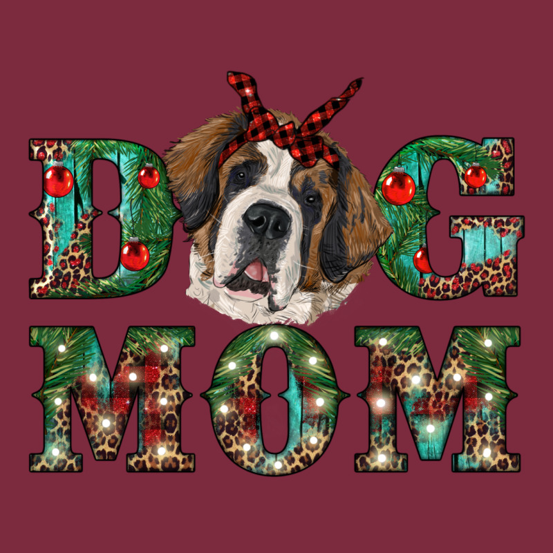Christmas St. Bernard Dog Mom Premium Hoodie by RanaPortraitStore | Teevron