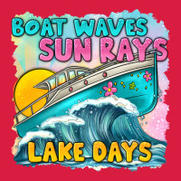 Boat Waves Sun Rays Lake Days Premium Hoodie | Teevron