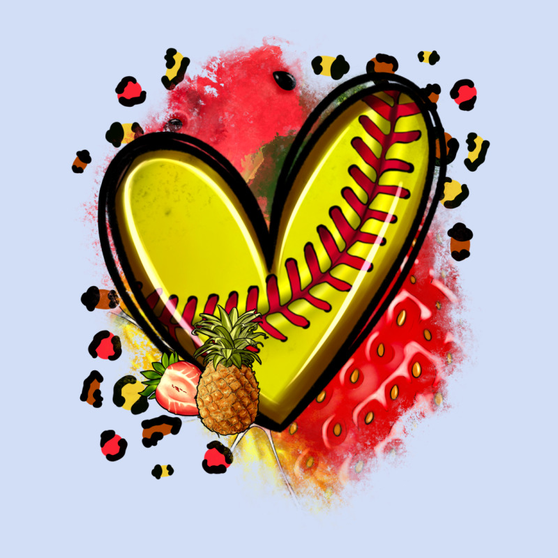 Fruits And Softball Heart Urban Hoodie by Zillion Design Studio | Teevron