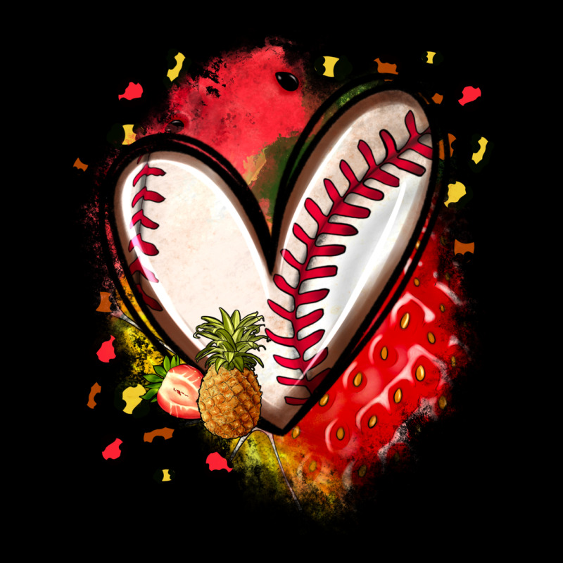 Fruits And Baseball Heart Urban Hoodie by Zillion Design Studio | Teevron