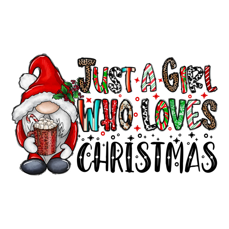 Just A Girk Who Loves Christmas Premium Tee by CowhideDigitalArt | Teevron