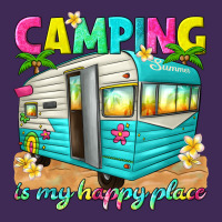 Camping Is My Happy Place Premium Hoodie | Teevron