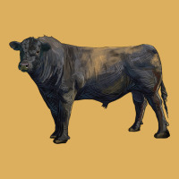 Black Angus Bull Premium Hoodie | Teevron