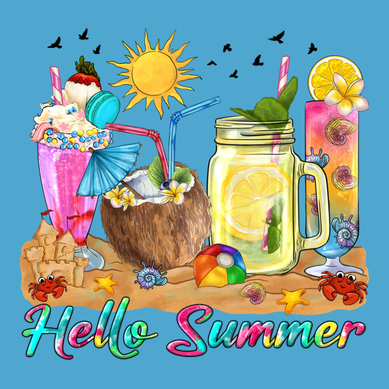 Hello Summer Drinks Premium Hoodie by texasbilliewilder | Teevron