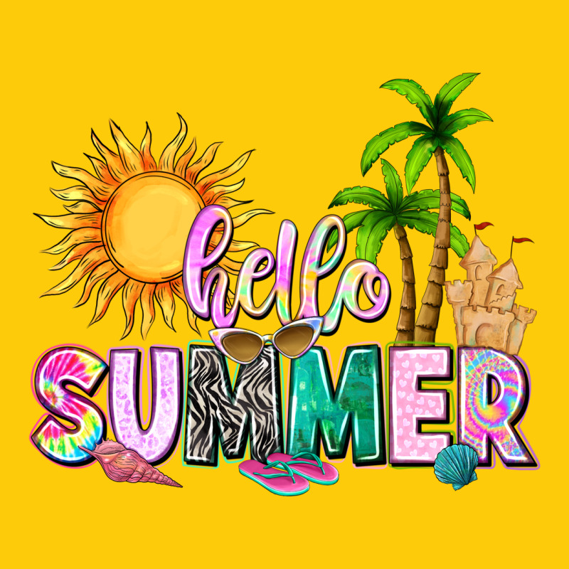 Hello Summer With Sun Premium Hoodie by texasbilliewilder | Teevron